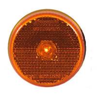 Amber 2 1/2" Round Reflector Clearance M