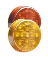 Amber 2" Round 9 LEDs, Clearance Marker