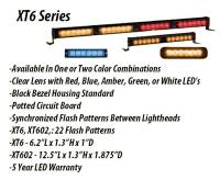 Blue/Amber, LED Dual Lightheads