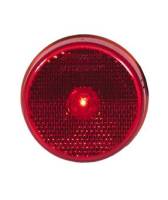 Red 2 1/2" Round Reflector Clearance Mar