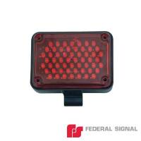 Red LED's, Amber Lens, Built-In Flasher