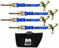 Cluster Strap Tie-Down Kit With Chain Ratchets