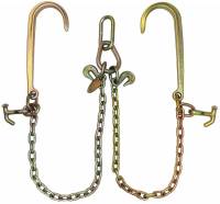 Low Profile V-Bridle 15" J Hooks and Hammerhead Hook