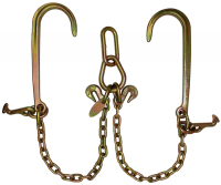 Low Profile V-Bridle 15" J Hooks and T Hook