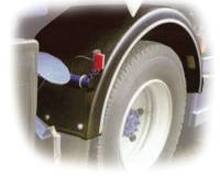 Poly Single Axle Fenders (22"W for 19.5" Rims)