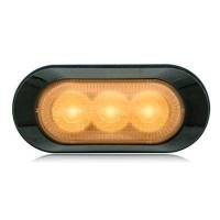 Ultra 0.8" Thin Profile 3 LED Warning Lights (Chrome Bezel)