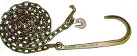 Chain with 15" J Hook; Grab & T Hooks (5/16" Chain - 10' [Pair])