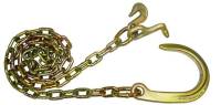 Chain with 8" J Hook; Grab & T Hooks (Pair) (10')