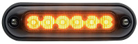 ION Wide Angle Surface Mount Series Super-LED (Wide Angle, Split Blue/Amber, Black Housing)