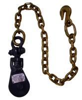 Imported Snatch Block w/Swivel Shackle & Chain (6I-2TSW30) - Image 1
