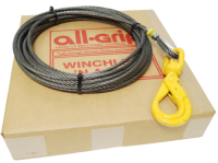 All-Grip 7/16 x 75 ft Winch Cable - Self Locking Hook